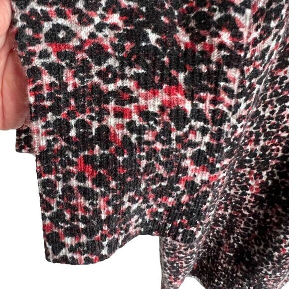 Equipment Sweater Womens Large Animal Print Pullover Lightweight Cotton Blend - Picture 2 of 4